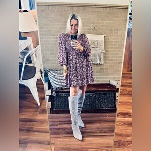 Smocked Floral Dress